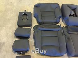 Factory Oem Ebony Black Cloth Seat Covers 2016 2017 Sierra Silverado Crew Cab