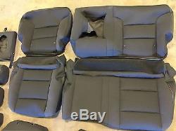 Factory Oem Ebony Black Cloth Seat Covers 2016 2017 Sierra Silverado Crew Cab