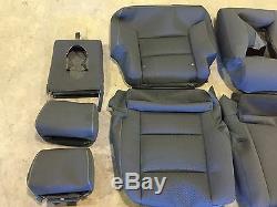 Factory Oem Ebony Black Cloth Seat Covers 2016 2017 Sierra Silverado Crew Cab