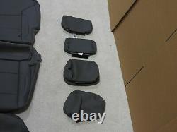 Factory Take-Off Leather Seat Covers Fits Silverado Crew GMC Sierra 2014 2015 5