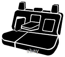 Fia Rear Seat Covers Charcoal OE for 19-23 Silverado Sierra Crew Cab