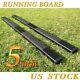 Fit 01-16 Chevy Silverado Crew Cab 5 Running Boards Side Step Nerf Bar Blk Dh