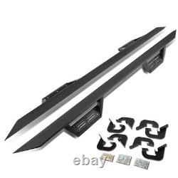 Fit 07-19 Chevy Silverado/GMC Sierra Crew Cab Rock Rail Nerf Bar Side Step Board