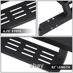 Fit 07-19 Silverado Sierra 2500HD 3500HD Crew Cab Drop Foot Step Running Boards