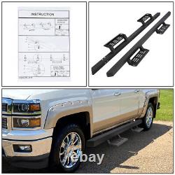 Fit 07-19 Silverado Sierra 2500HD 3500HD Crew Cab Drop Foot Step Running Boards