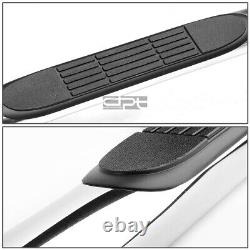 Fit 07-19 Silverado/Sierra Crew Cab Chrome 3 Side Step Nerf Bar Running Board