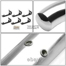 Fit 07-19 Silverado/Sierra Crew Cab Chrome 3 Side Step Nerf Bar Running Board