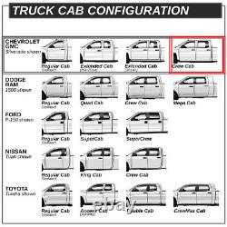 Fit 17-19 Silverado Sierra Crew Cab 6 Stainless Steel Step Bar Running Board