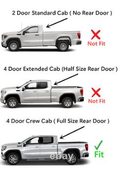 Fit 19-24 Silverado Sierra 1500 Crew Cab Driver Left Side Rear Door Window Glass