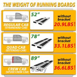 Fit 2007-2018 Silverado/sierra Crew Cab 6 Nerf Bar Side Step Running Board Oem