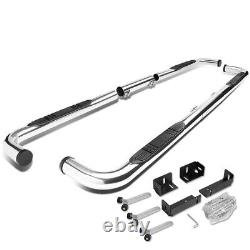 Fit 99-11 Silverado Sierra EXT/Crew Cab Chrome 3OD Step Nerf Bar Running Board