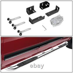 Fit 99-11 Silverado Sierra EXT/Crew Cab Chrome 3OD Step Nerf Bar Running Board