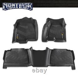 Fit For 1999-2006 Chevy Silverado/GMC Sierra Crew Cab TPE Floor Mats Liners