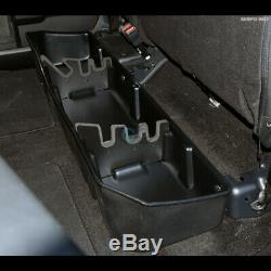 Fits 14-18 Silverado/Sierra Crew Black Gearbox Under Seat Storage Organizer Box