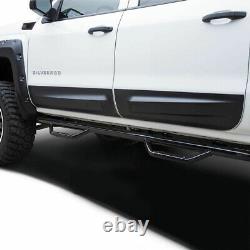 Fits 14-18 Silverado Sierra Crew Cab Air Design Door Rocker Panel Guards GM24D04