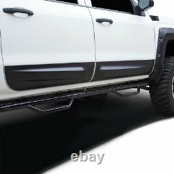 Fits 14-18 Silverado Sierra Crew Cab Air Design Door Rocker Panel Guards GM24D04