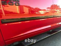 Fits SILVERADO 14-19 CREW CAB BODY SIDE MOLDING REAR SLIDING WINDOW SHINY BLACK