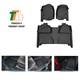 Floor Mats 2 Row Liner Set Black For 2007-2013 Silverado/sierra 1500 Crew Cab