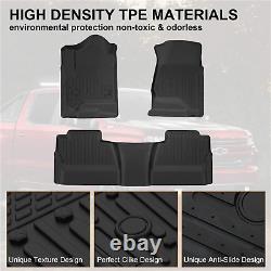 Floor Mats Compatible for 2014-2018 Chevy Silverado/Gmc Sierra 1500 Crew Cab, 20