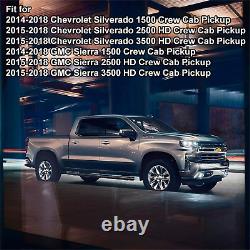 Floor Mats Compatible for 2014-2018 Chevy Silverado/Gmc Sierra 1500 Crew Cab, 20