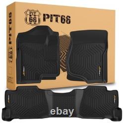 Floor Mats Compatible with 2007-2013 Silverado/Sierra 1500 Crew Cab, Fit 2007