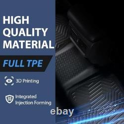 Floor Mats Compatible with 2007-2013 Silverado/Sierra 1500 Crew Cab, Fit 2007