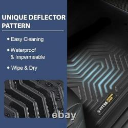 Floor Mats Compatible with 2007-2013 Silverado/Sierra 1500 Crew Cab, Fit 2007