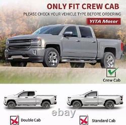Floor Mats Compatible with 2014-2018 Chevy Silverado/Gmc Sierra 1500 Crew Cab, 2