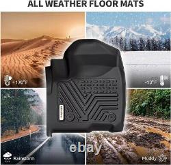 Floor Mats Compatible with 2014-2018 Chevy Silverado/Gmc Sierra 1500 Crew Cab, 2