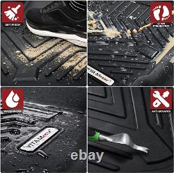 Floor Mats Compatible with 2014-2018 Silverado/Sierra 1500, 2015-2019 2500HD/350