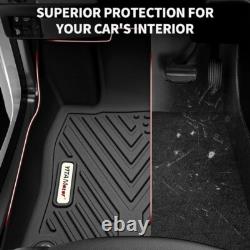 Floor Mats Compatible with 2014-2018 Silverado/Sierra 1500, 2015-2019 2500HD/350