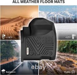 Floor Mats Compatible with 2014-2018 Silverado/Sierra 1500, 2015-2019 2500HD/350