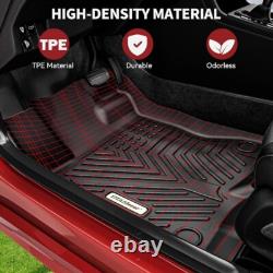 Floor Mats Compatible with 2014-2018 Silverado/Sierra 1500, 2015-2019 2500HD/350