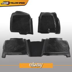 Floor Mats Fit For 1999-2006 Chevy Silverado/GMC Sierra Crew Cab TPE Liners