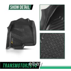 Floor Mats Fit For 1999-2006 Chevy Silverado/GMC Sierra Crew Cab TPE Liners