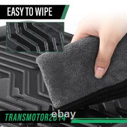 Floor Mats Fit For 1999-2006 Chevy Silverado/GMC Sierra Crew Cab TPE Liners