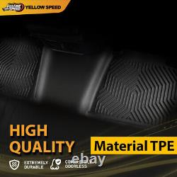 Floor Mats Fit For 1999-2006 Chevy Silverado/GMC Sierra Crew Cab TPE Liners