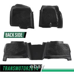 Floor Mats Fit For 1999-2006 Chevy Silverado/GMC Sierra Crew Cab TPE Liners