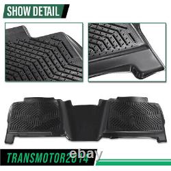 Floor Mats Fit For 1999-2006 Chevy Silverado/GMC Sierra Crew Cab TPE Liners