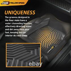 Floor Mats Fit For 1999-2006 Chevy Silverado/GMC Sierra Crew Cab TPE Liners