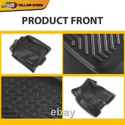 Floor Mats Fit For 1999-2006 Chevy Silverado/GMC Sierra Crew Cab TPE Liners