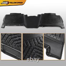Floor Mats Fit For 1999-2006 Chevy Silverado/GMC Sierra Crew Cab TPE Liners