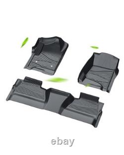 Floor Mats Fit for Chevy Silverado/GMC Sierra 1500 Crew Cab 2014-2018