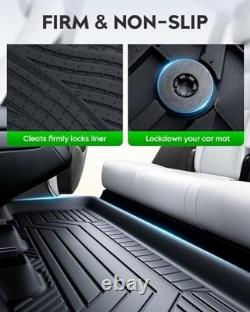 Floor Mats Fit for Chevy Silverado/GMC Sierra 1500 Crew Cab 2014-2018