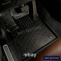 Floor Mats Liner fits 2014-2018 Silverado/Sierra 1500 2500HD 3500HD Crew Cab 3D