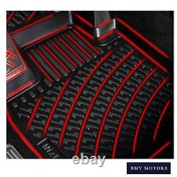 Floor Mats Liner fits 2014-2018 Silverado/Sierra 1500 2500HD 3500HD Crew Cab 3D