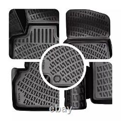 Floor Mats Liner fits 2014-2018 Silverado/Sierra 1500 2500HD 3500HD Crew Cab 3D