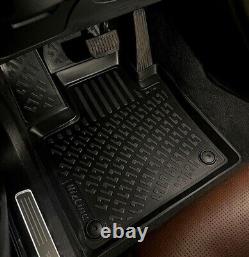 Floor Mats Liner fits 2014-2018 Silverado/Sierra 1500 2500HD 3500HD Crew Cab 3D