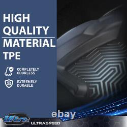 Floor Mats TPE Liners Fit For 1999-2007 Chevy Silverado/GMC Sierra Crew Cab