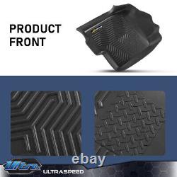 Floor Mats TPE Liners Fit For 1999-2007 Chevy Silverado/GMC Sierra Crew Cab
